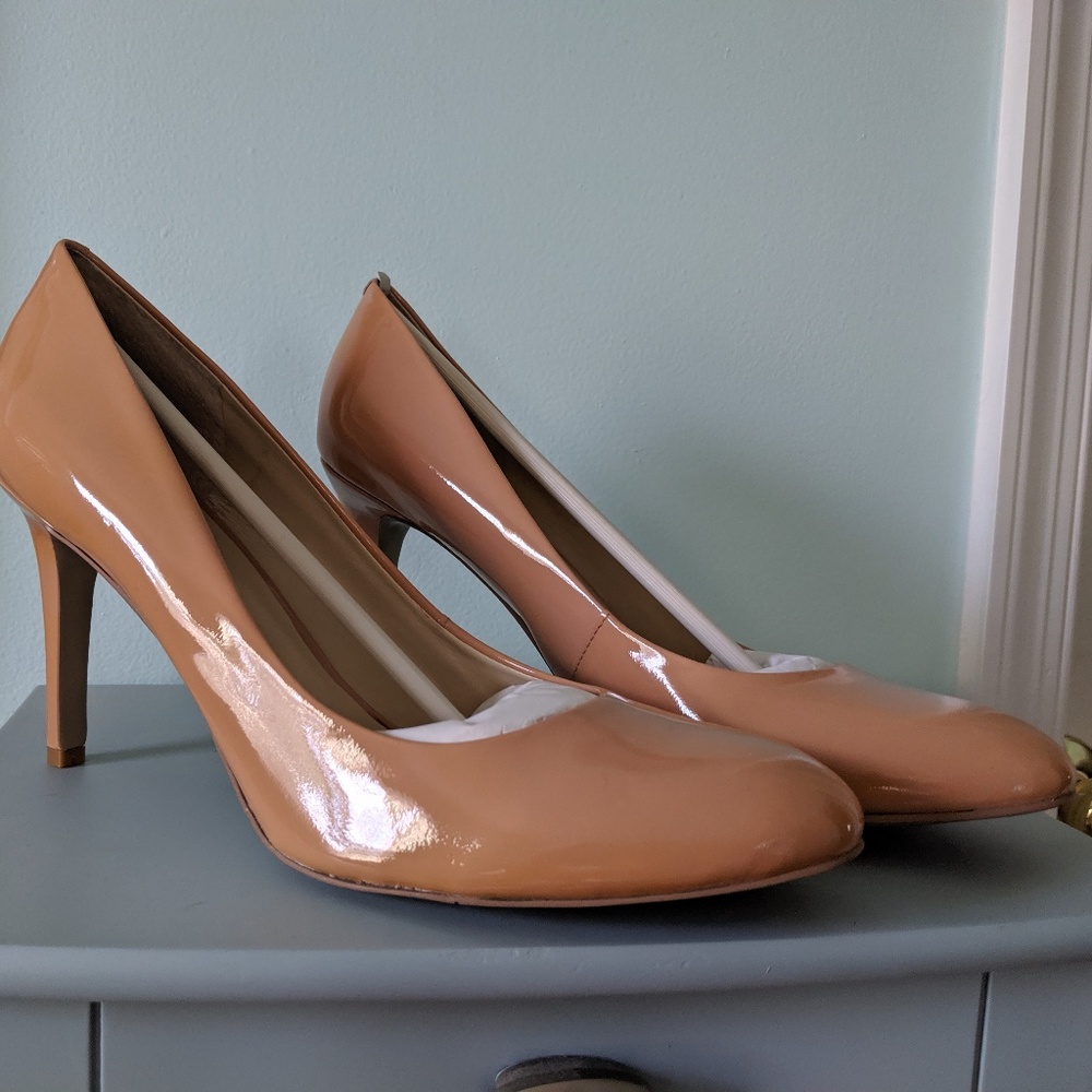 Nine West patent leather Nude heels s12